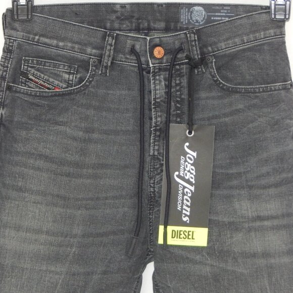 DIESEL Jogg Jeans D-VIDER CB-NE Stretch Denim Pants Faded Black Men’s 28x26 NWT - Picture 2 of 8